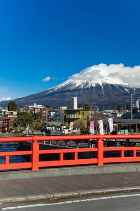 富士山本宮浅間大社から富士山