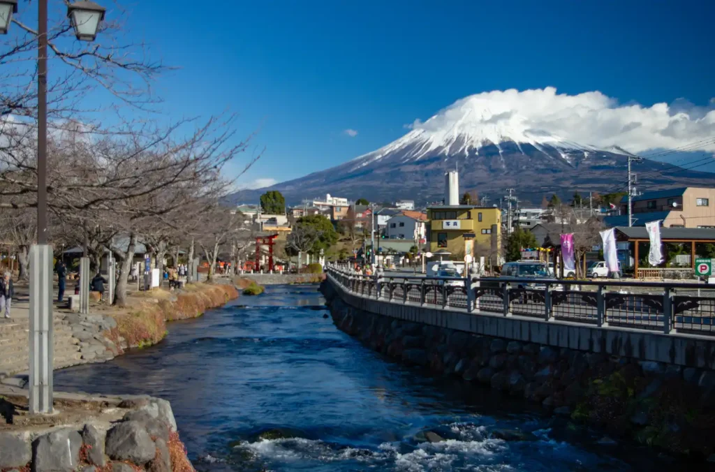 富士山本宮浅間大社から富士山