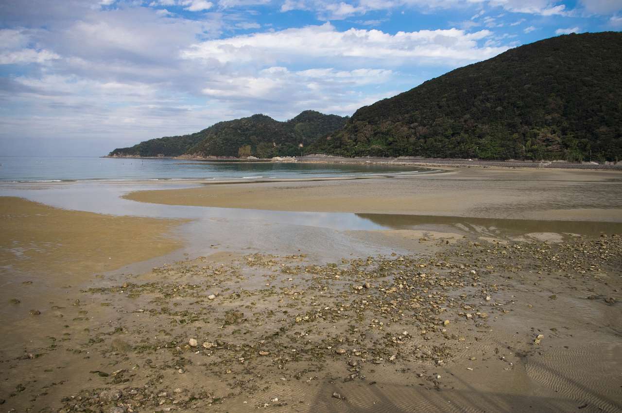 和歌山で一番遠浅の西広海岸の写真画像