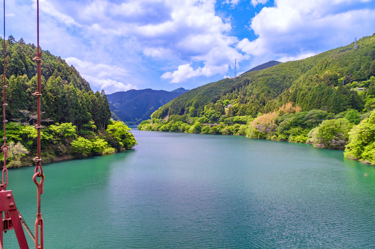 二川ダム湖 蔵王橋