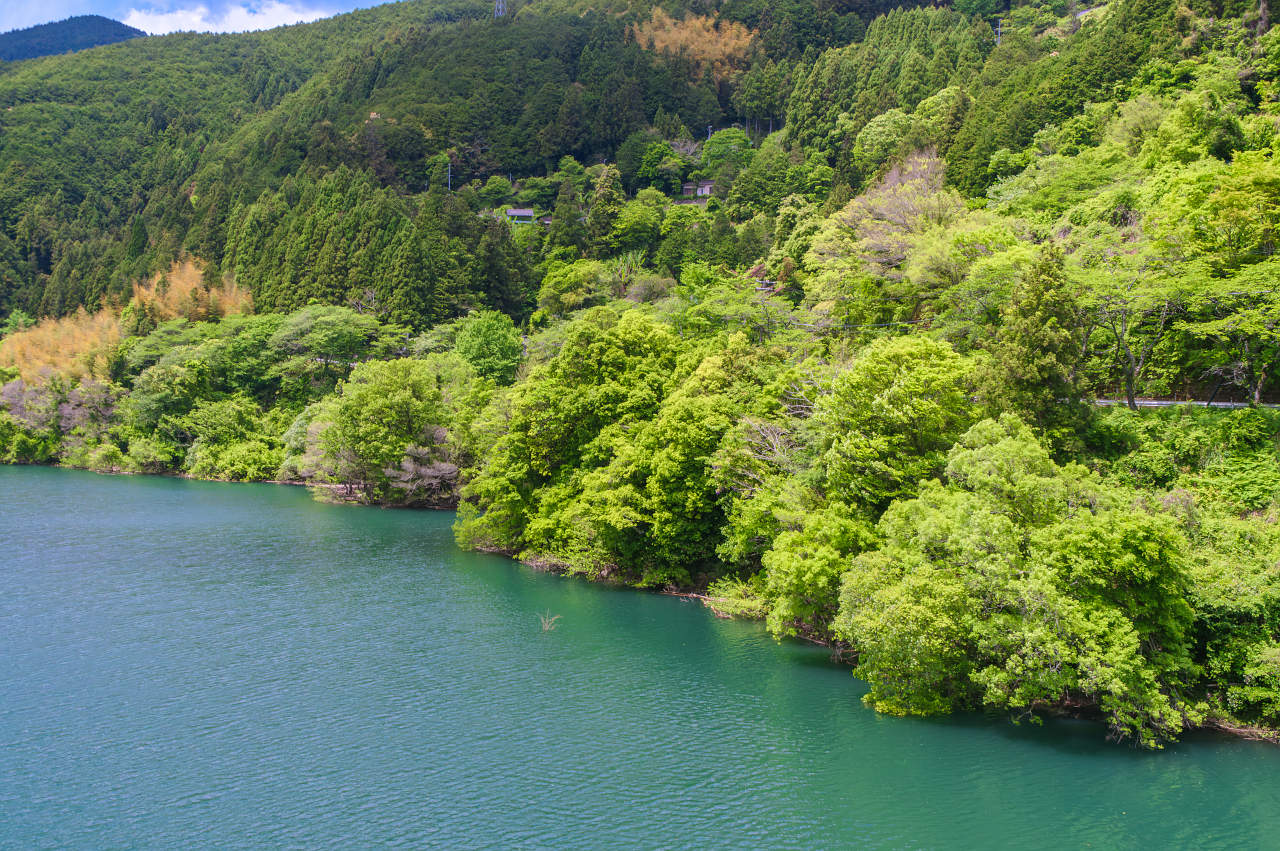 二川ダム湖 蔵王橋