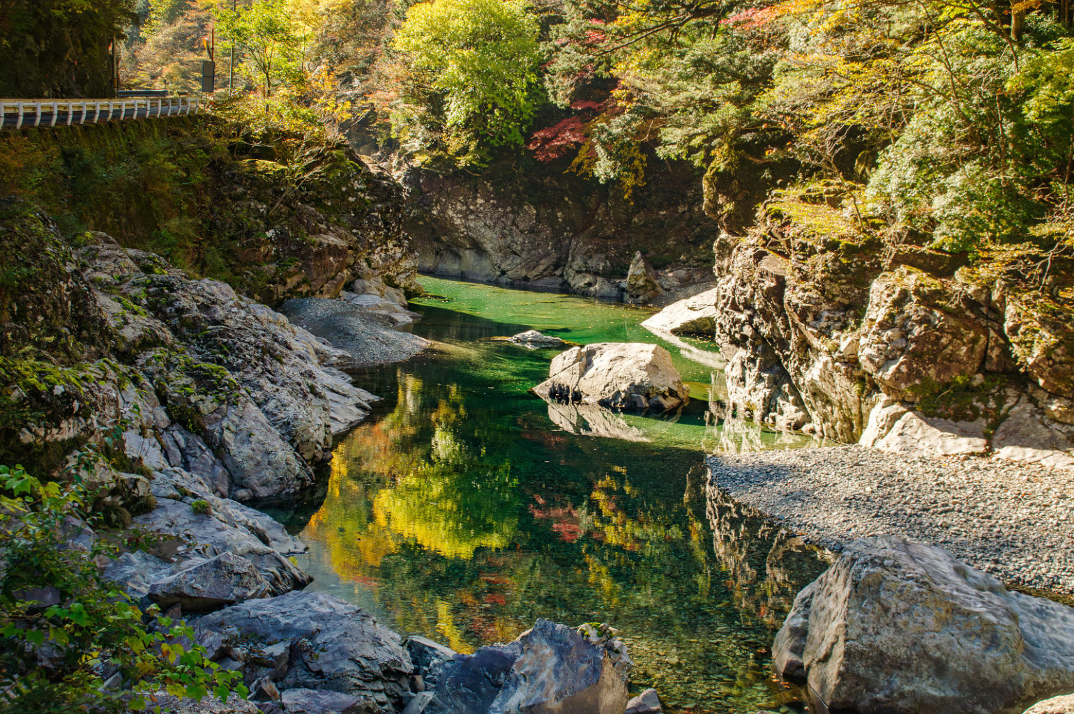 奈良県天の川の紅葉