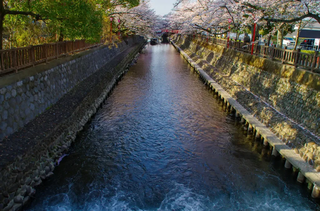 奥の細道むすびの地記念館 船町港跡