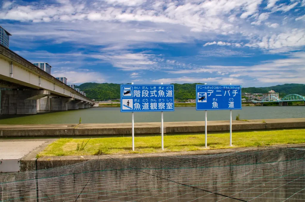 紀の川大堰 魚道観察室